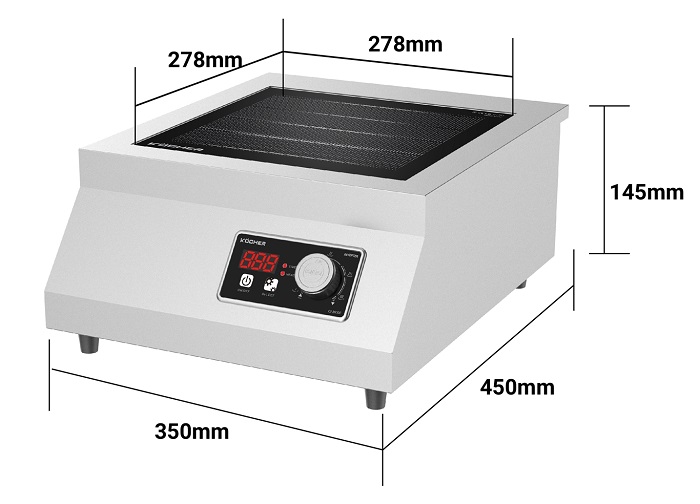 Bếp từ công nghiệp Kocher CI-3600F 8 Bếp từ công nghiệp Kocher CI-3600F - Ảnh 6