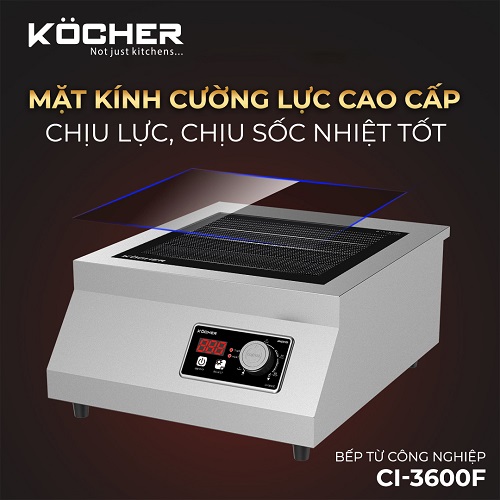 Bếp từ công nghiệp Kocher CI-3600F 10 Bếp từ công nghiệp Kocher CI-3600F - Ảnh 8