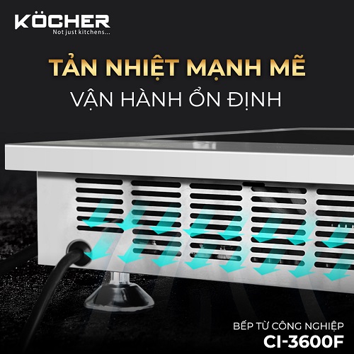 Bếp từ công nghiệp Kocher CI-3600F 12 Bếp từ công nghiệp Kocher CI-3600F - Ảnh 10