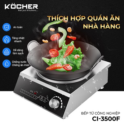 Bếp từ công nghiệp Kocher CI-3500C 8 Bếp từ công nghiệp Kocher CI-3500C - Ảnh 6