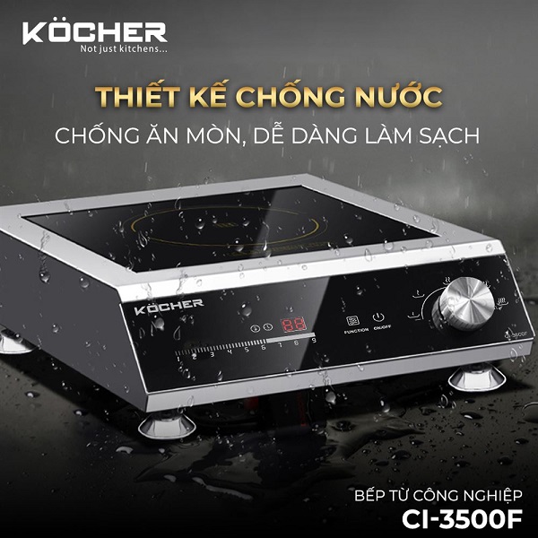 Bếp từ công nghiệp Kocher CI-3500F 4 Bếp từ công nghiệp Kocher CI-3500F - Ảnh 2