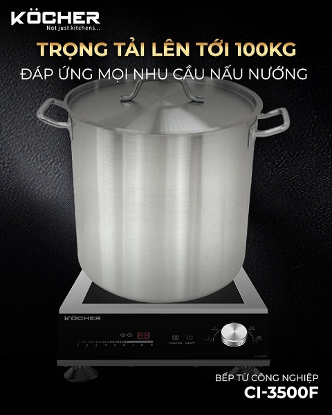 Bếp từ công nghiệp Kocher CI-3500F 6 Bếp từ công nghiệp Kocher CI-3500F - Ảnh 4