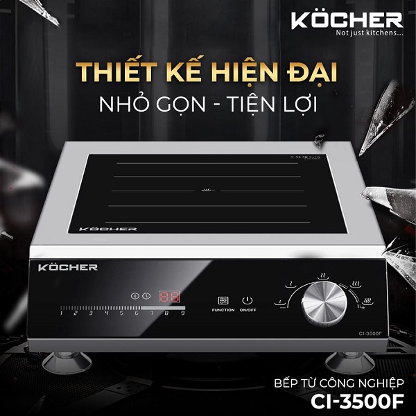 Bếp từ công nghiệp Kocher CI-3500F 3 Bếp từ công nghiệp Kocher CI-3500F