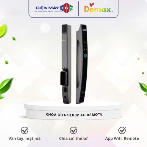 Khoa cua dien tu chong nuoc Demax SL802 AG REMOTE 1