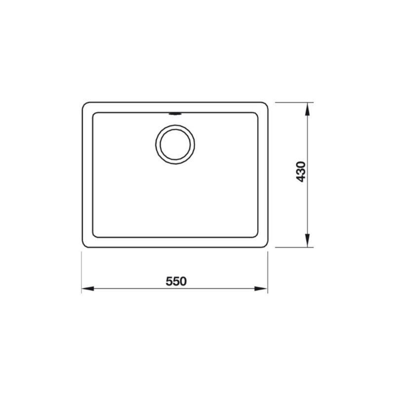 Chậu rửa bát Hafele HS19-GEN1S60 570.35.530 4 Kích thước chậu Rửa Chén Hafele HS19-GEN1S60 570.35.530