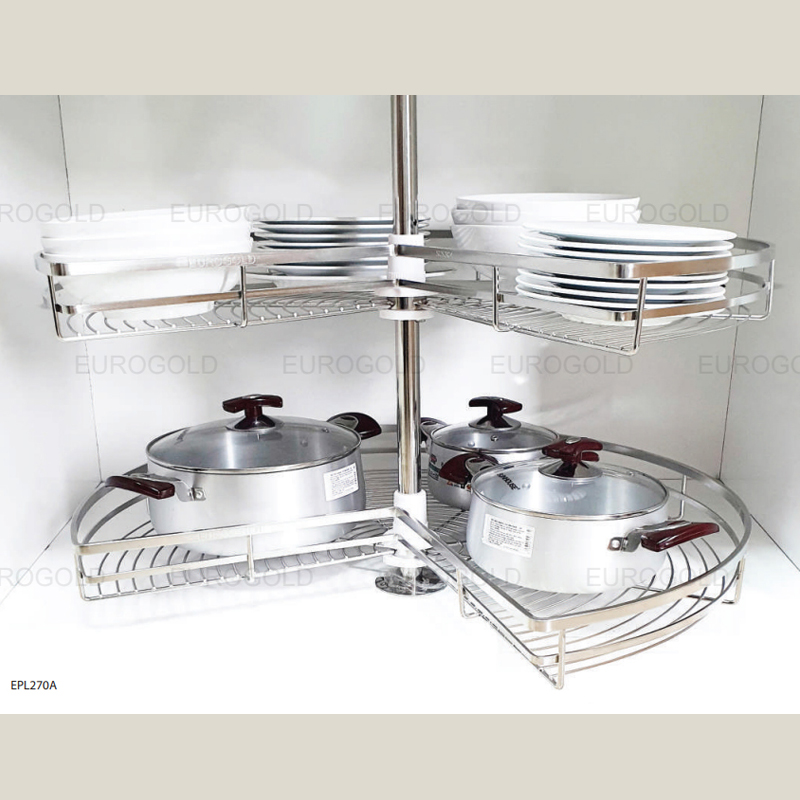 Mâm xoay inox vuông mạ Eurogold TR270A/C 3 Mâm xoay inox vuông mạ Eurogold TR270A/C