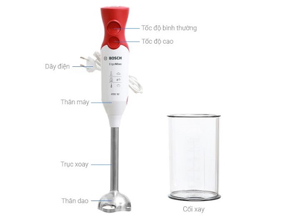 Máy xay cầm tay Bosch MSM64110 3 Máy xay cầm tay Bosch MSM64110