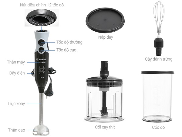 Máy xay cầm tay Bosch MSM67160 7 Máy xay cầm tay Bosch MSM67160