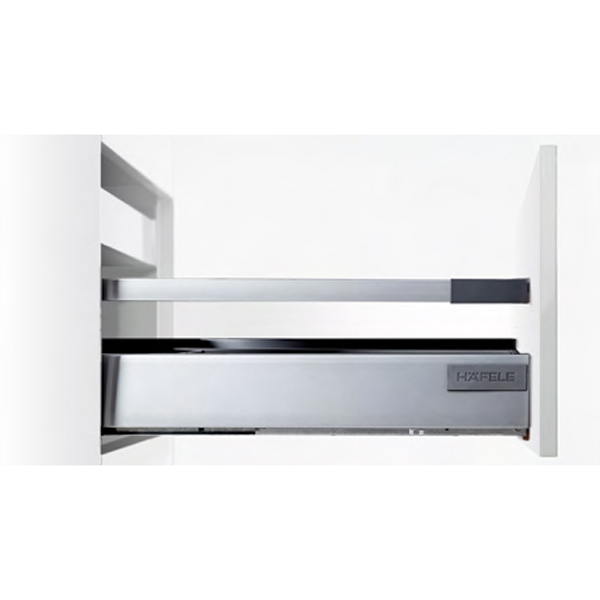 Ray hộp Hafele 552.79.085 Alto B199 500mm, trắng, nắp kim loại 3 Ray hộp Hafele 552.79.085 Alto B199 500mm, trắng, nắp kim loại