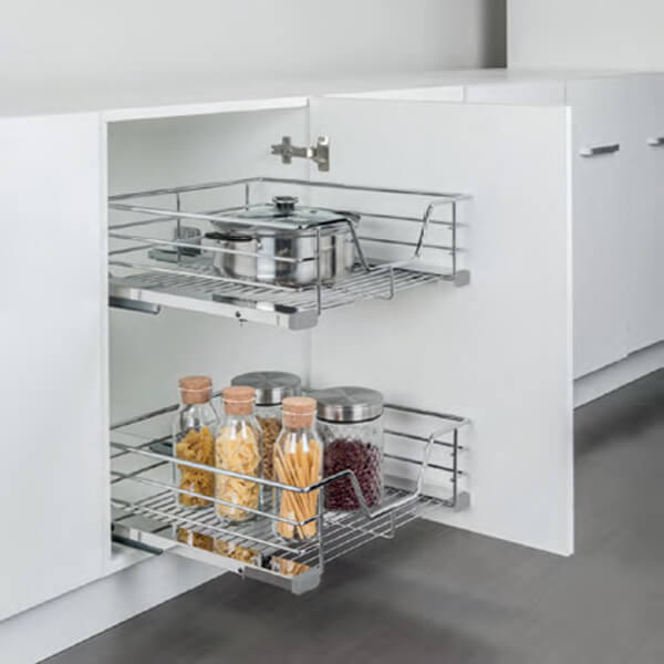 Bộ rổ kéo Hafele 549.03.131 cho tủ bếp dưới rộng 400mm 3 Bộ rổ kéo Hafele 549.03.131 cho tủ bếp dưới rộng 400mm