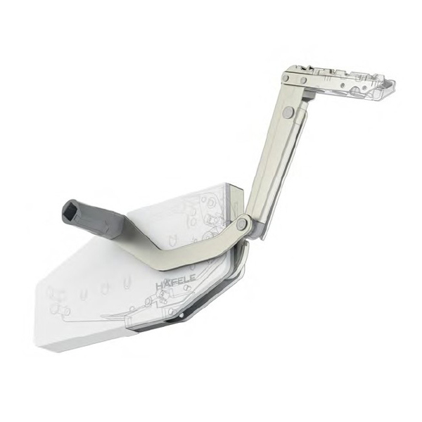 Bộ tay nâng Free Swing Hafele 493.05.773, đen 3 Bộ tay nâng Free Swing Hafele 493.05.773, đen