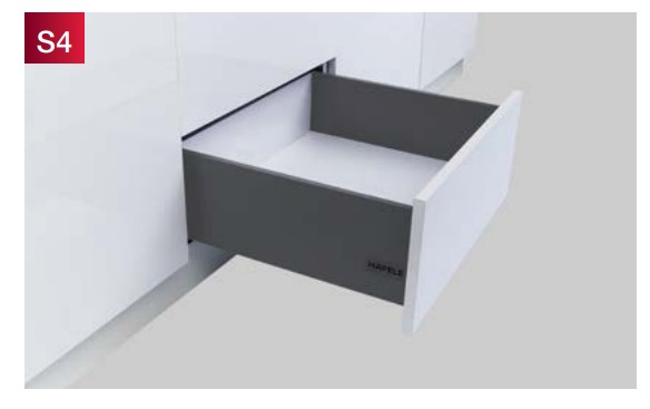 Ray hộp Alto-S chiều cao 170mm Hafele 552.35.385 3 Ray hộp Alto-S chiều cao 170mm Hafele 552.35.385