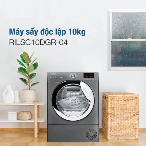 Máy sấy độc lập 10kg Rosieres RILSC10DGR-04 8 Chức năng Máy sấy độc lập 10kg Rosieres RILSC10DGR-04