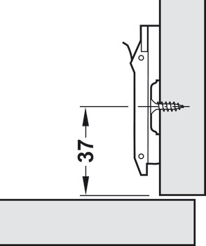 Đế bản lề Hafele 329.71.500 4 Đế bản lề Hafele 329.71.500