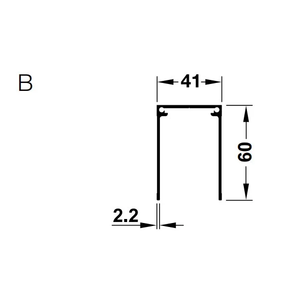Ray đơn dẫn hướng trên 3000mm Hafele 403.36.903 3 Ray đơn dẫn hướng trên 3000mm 403.36.903