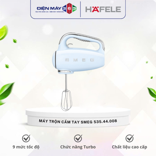 Máy trộn cầm tay Smeg lam nhạt HMF01CREU 535.44.008