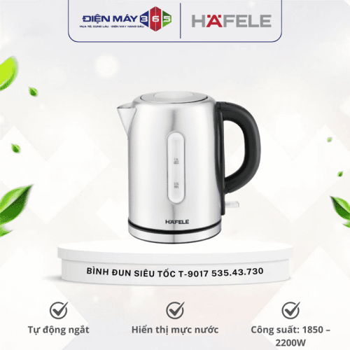Bình đun siêu tốc Hafele 1 lít T-9017 (535.43.730)