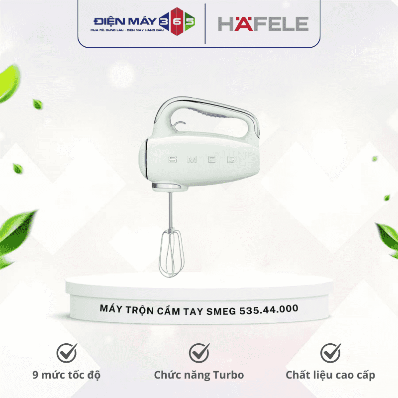 Máy trộn cầm tay Smeg xanh lục HMF01CREU 535.44.000 3 Máy trộn cầm tay Smeg xanh lục HMF01CREU 535.44.000