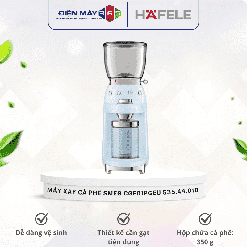 Máy xay cà phê Smeg xanh dương CGF01PBEU 535.44.018 3 Máy xay cà phê Smeg xanh dương CGF01PBEU 535.44.018