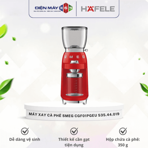 Máy xay cà phê màu đỏ Smeg CGF01PGEU 535.44.019