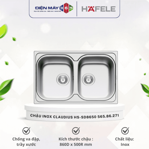 Chậu inox Hafele CLAUDIUS HS-SD8650 565.86.271 4 565 optimized.86.271