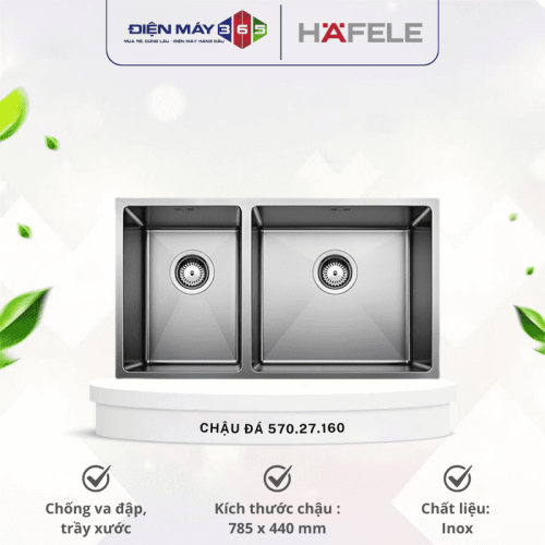 Chậu Hafele BLANCO INOX QUATRUS R15 285/435-IU 570.27.160