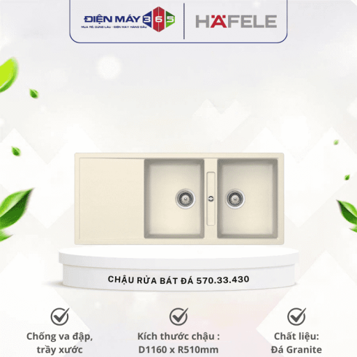 Chậu rửa bát đá Hafele HS20-GKD2S80 570.33.430 4 570 optimized.33.430