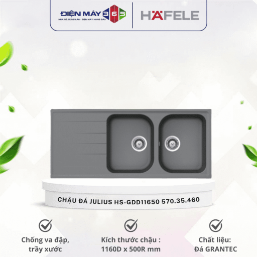 Chậu đá Hafele JULIUS HS-GDD11650 570.35.460 4 570 optimized.35.460
