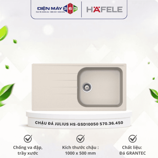 Chậu đá Hafele JULIUS HS-GSD10050 570.36.450 4 570 optimized.36.450