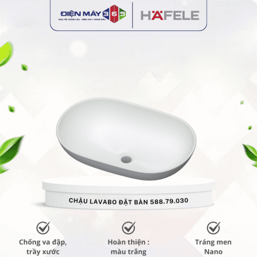 Chậu Lavabo đặt bàn Sapporo 585 Hafele 588.79.030