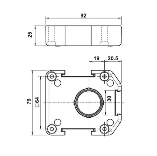 Bas đế chân tủ Hafele 637.38.287 4 Bas đế chân tủ Hafele 637.38.287 - Ảnh 2