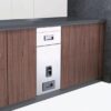 Thùng gạo kính trắng/ thùng inox 304 Inoxen RBK304-30WH