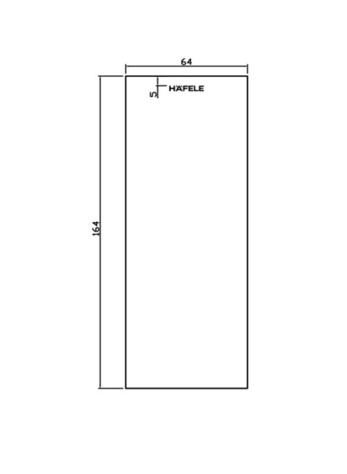 Bas hộp cho cửa mở xoay mở trái Hafele 981.59.090 5 Kích thước của Bas hộp cho cửa mở xoay mở trái Hafele 981.59.090
