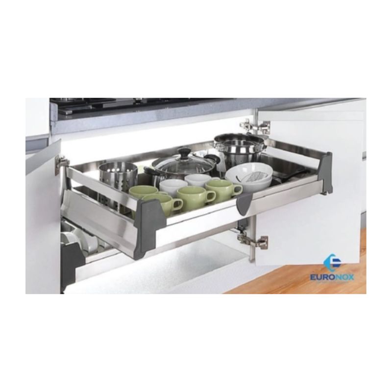 Giá xoong nồi inox đáy đặc âm tủ Euronox EU1.75 3 Giá xoong nồi inox đáy đặc âm tủ Euronox EU1.75