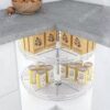 Mâm xoay inox mờ nan dẹt Eurogorld EPL360A 1 Mâm xoay inox mờ nan dẹt Eurogorld EPL360A
