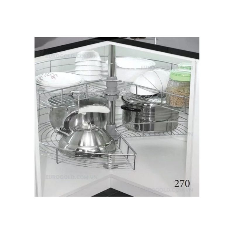 Mâm xoay inox nan tròn Eurogold EP270A 3 Mâm xoay inox nan tròn Eurogold EP270A