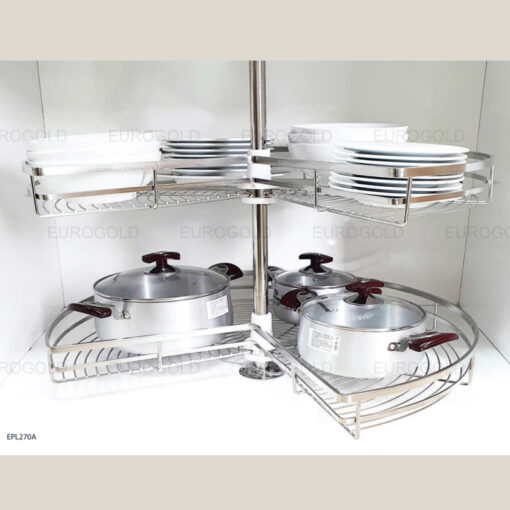 Mâm xoay inox vuông mạ Eurogold TR270A/C 4 mâm xoay inox vuông mạ Eurogold TR270A/C