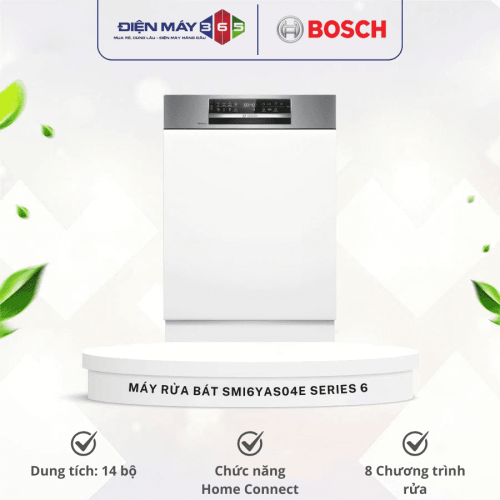 Máy rửa bát âm tủ Bosch SMI6YAS04E Series 6