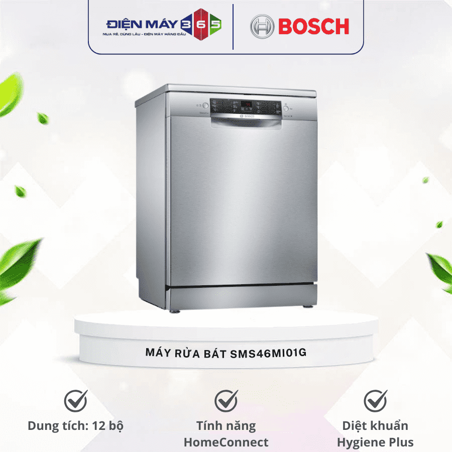 Máy rửa bát độc lập Bosch SMS46MI01G 3 Máy rửa bát độc lập Bosch SMS46MI01G