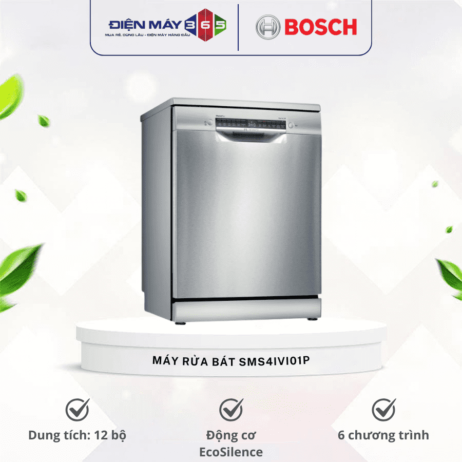 Máy rửa bát độc lập Bosch SMS4IVI01P 3 Máy rửa bát độc lập Bosch SMS4IVI01P
