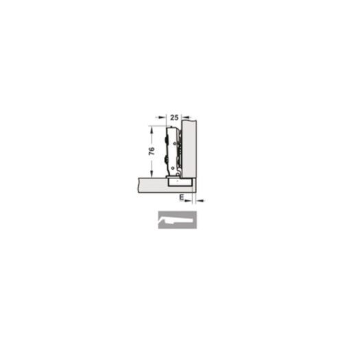 Bản lề Cucina Legato 334.00.064 mạ niken, đen 5 Bản lề Cucina Legato 334.00.064 mạ niken, đen