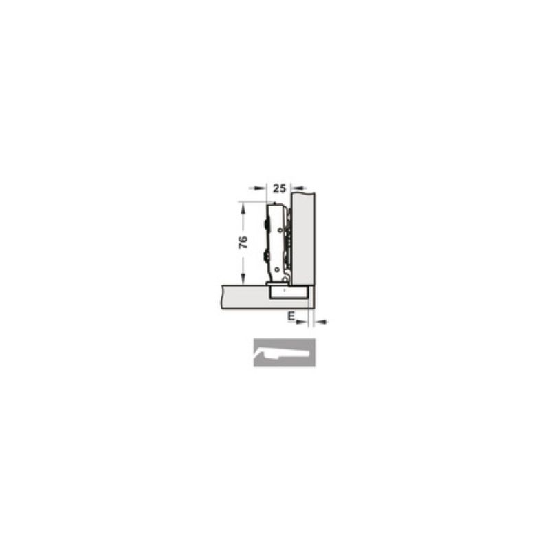 Bản lề Cucina Legato 334.00.064 mạ niken, đen 4 Bản lề Cucina Legato 334.00.064 mạ niken, đen