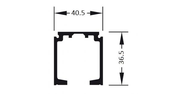 Ray trượt đơn dài 3000mm Hafele 941.62.731 4 Ray trượt đơn dài 3000mm Hafele 941.62.731