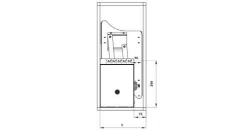Rổ bát đĩa di động lướt tròn Lento Hafele 504.76.008 Inox 304 5 Kích thước của Rổ bát đĩa di động lướt tròn Lento Hafele 504.76.008 Inox 304
