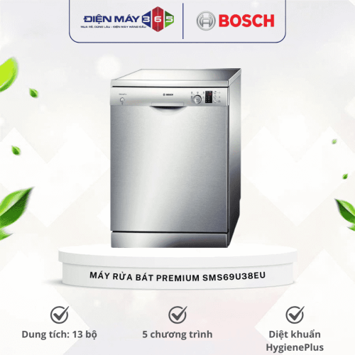 Máy rửa bát Bosch Premium SMS69U38EU