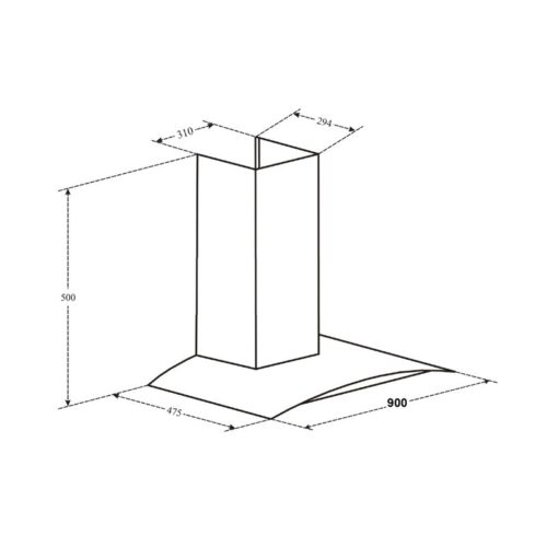 Máy hút mùi Canzy CZ 3890Q 6 Kích thước máy hút mùi Canzy CZ 3890Q