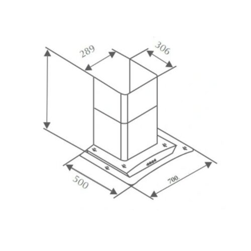 Máy hút mùi Canzy CZ 3970Q 5 Kích thước máy hút mùi Canzy CZ 3970Q