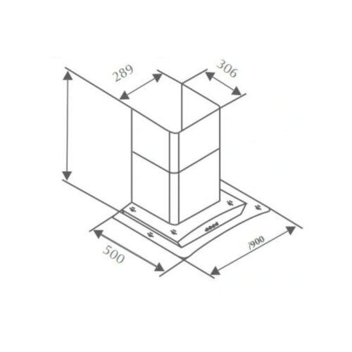 Máy hút mùi Canzy CZ 3990Q 6 Kích thước máy hút mùi Canzy CZ 3990Q
