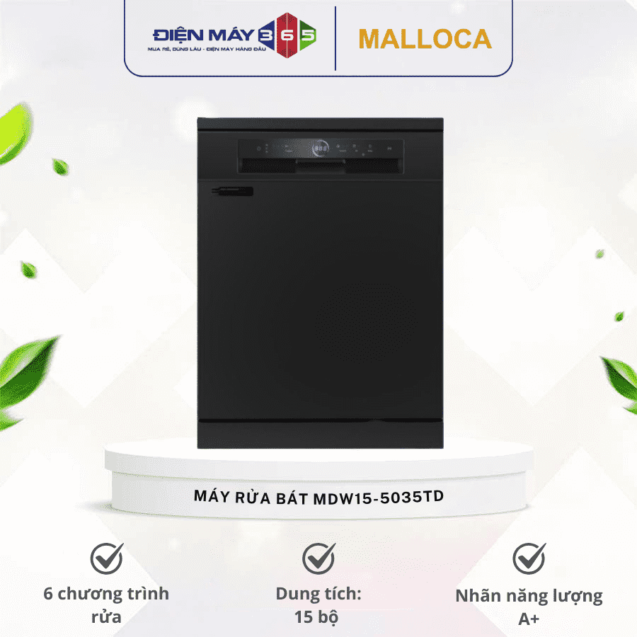 Máy rửa bát độc lập Malloca MDW15-5035TD 3 Máy rửa bát độc lập Malloca MDW15-5035TD