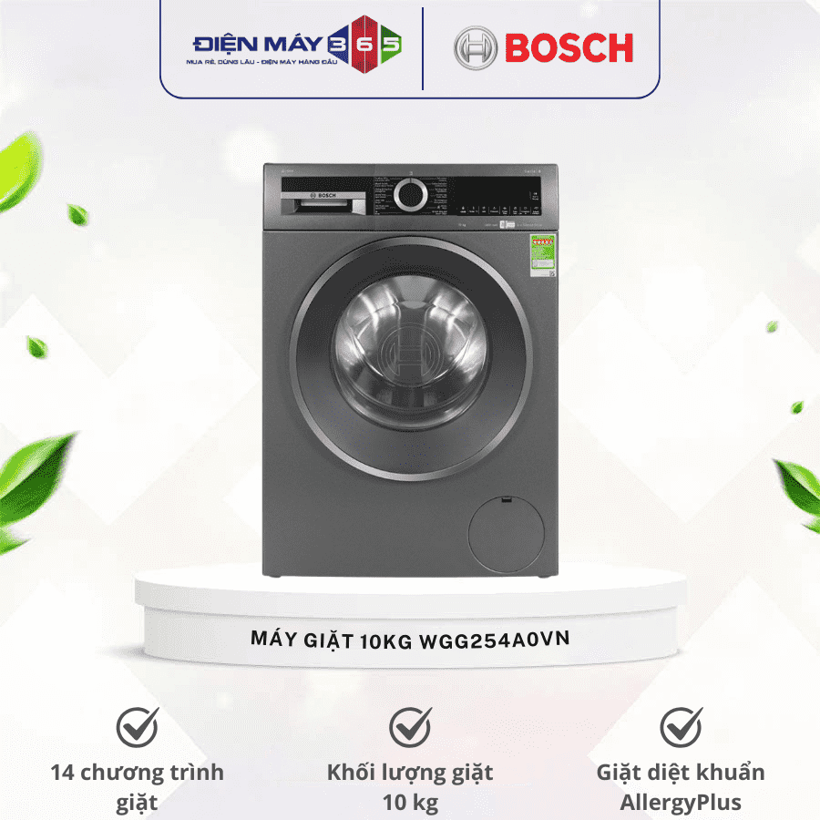 Máy giặt Bosch 10kg WGG254A0VN cửa trước 3 Máy giặt Bosch 10kg WGG254A0VN cửa trước